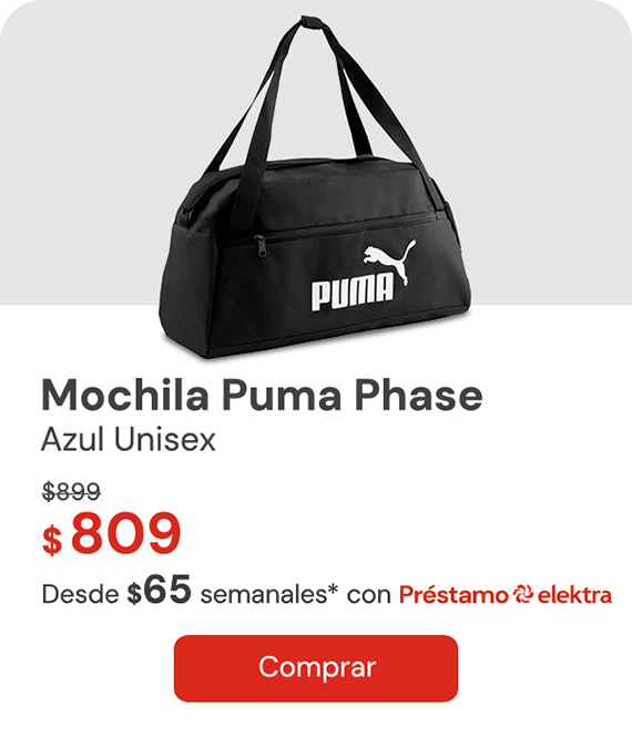 "MOCHILA PUMA PHASE AZUL 22L 079943 14 UNISEX $899 $809 Desde $65 semanales"