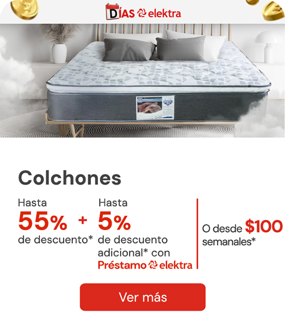  Colchones hasta 55% de descuento