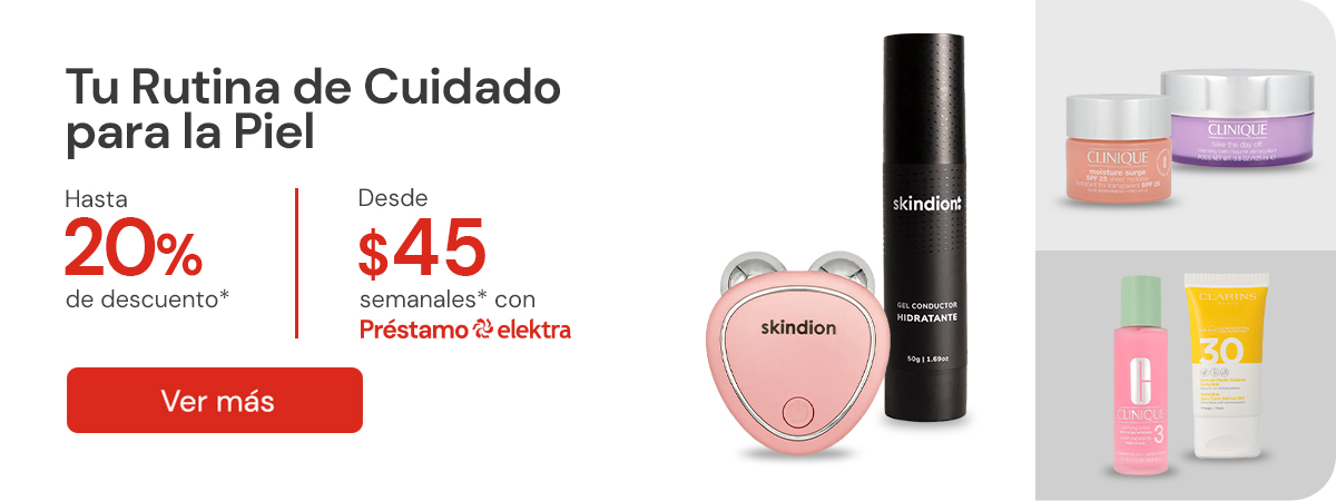 Tu rutina de cuidado para la piel desde $45 semanales y hasta 20% de descuento