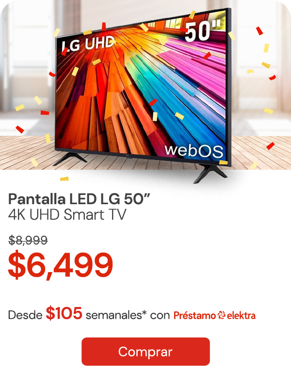 PANTALLA SMART TV LG 50 PULGADAS LED 4K UHD 