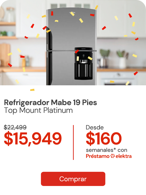 Refrigeador Mabe 19 pies a sólo 13,999, desde 160 semanales 