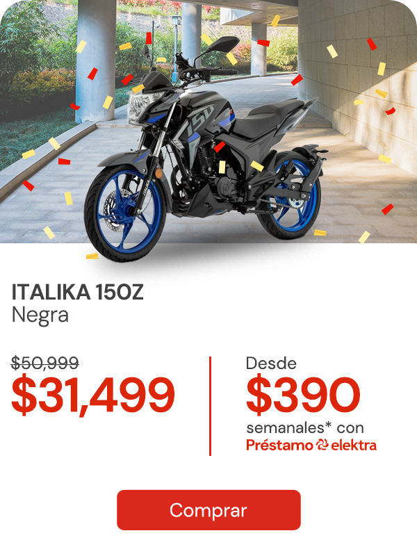 MOTOCICLETA ITALIKA 150Z NEGRA
