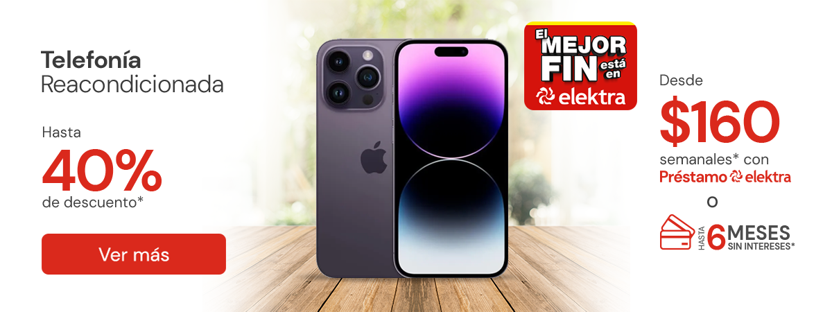 Telefonía reacondicionada con hasta 40% de descuento y hasta 6MSI