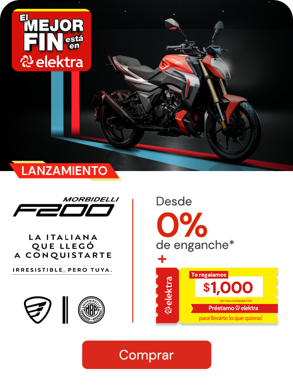 LANZAMIENTO MORBIDELLI - F200 /Desde 0% de enganche + Bono de $1,000 
