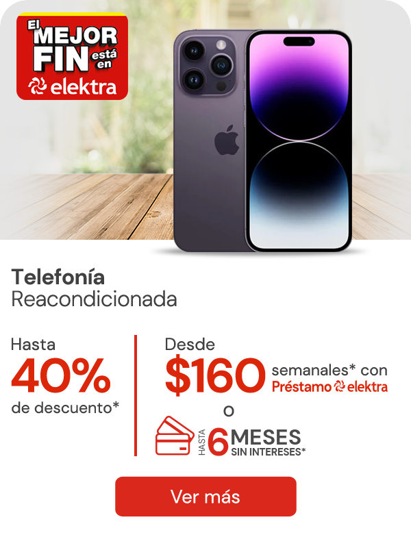 Telefonía reacondicionada con hasta 40% de descuento y hasta 6MSI