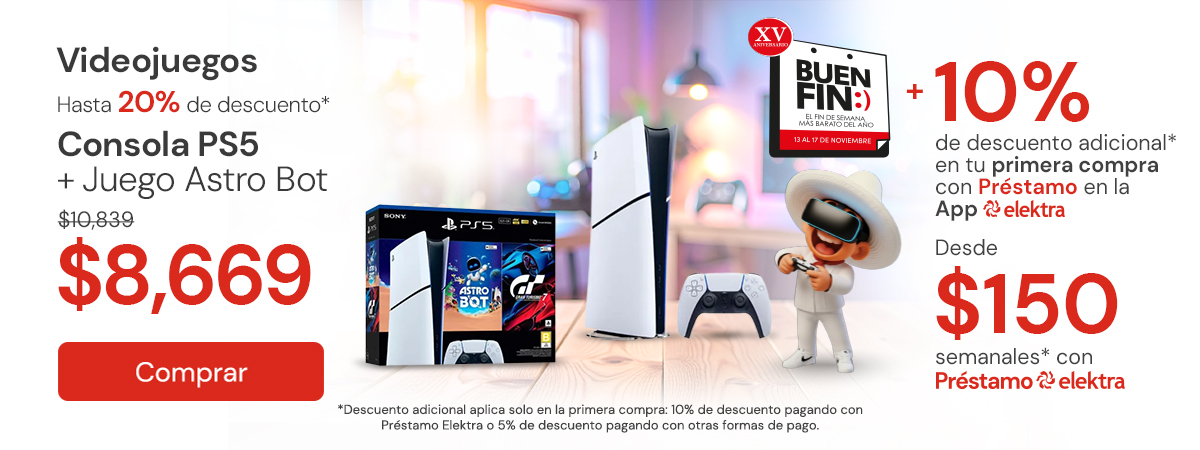 "Videojuegos Hasta 20% + 10% Primera compra app