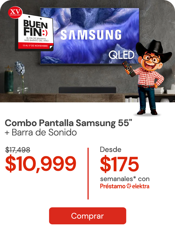 Combo Pantalla de 55 + barra de sonido