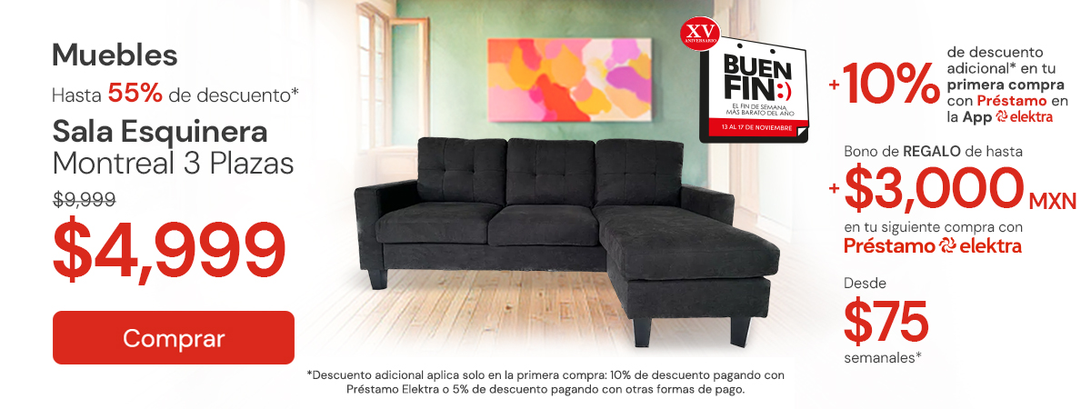 Muebles Hasta 55% + 10% Primera compra app
