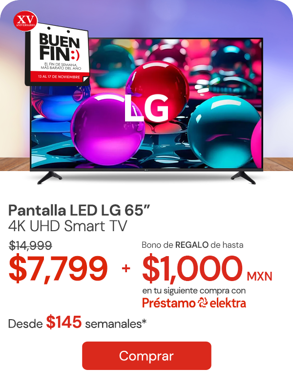 Pantalla 65 LG