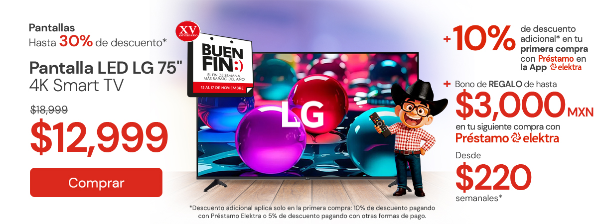 Pantallas Hasta 30 % de descuento