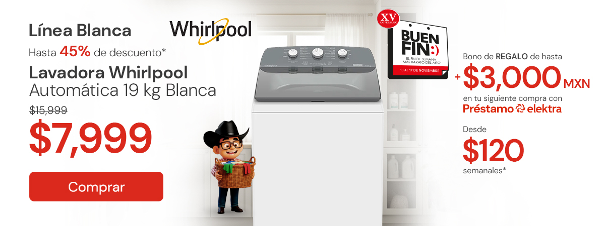 Línea Blanca Hasta 45% de descuento