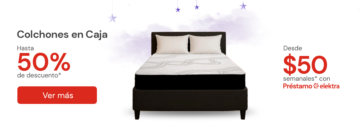 Colchones hasta 50%	