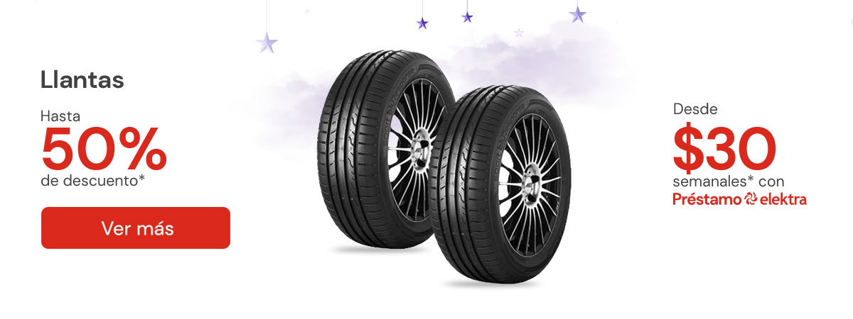 Llantas hasta 50%