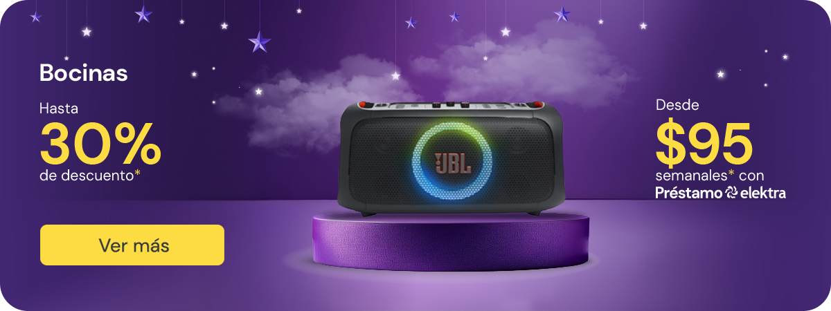 Bocinas hasta 30%	