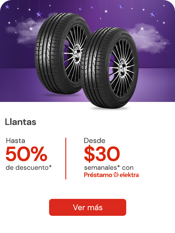 Llantas hasta 50%
