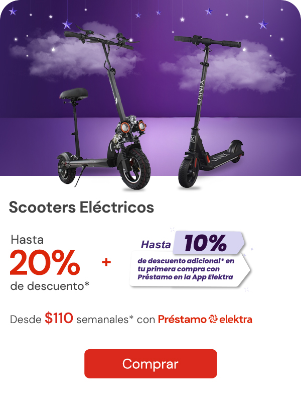 Scooters eléctricos hasta 20% de descuento	