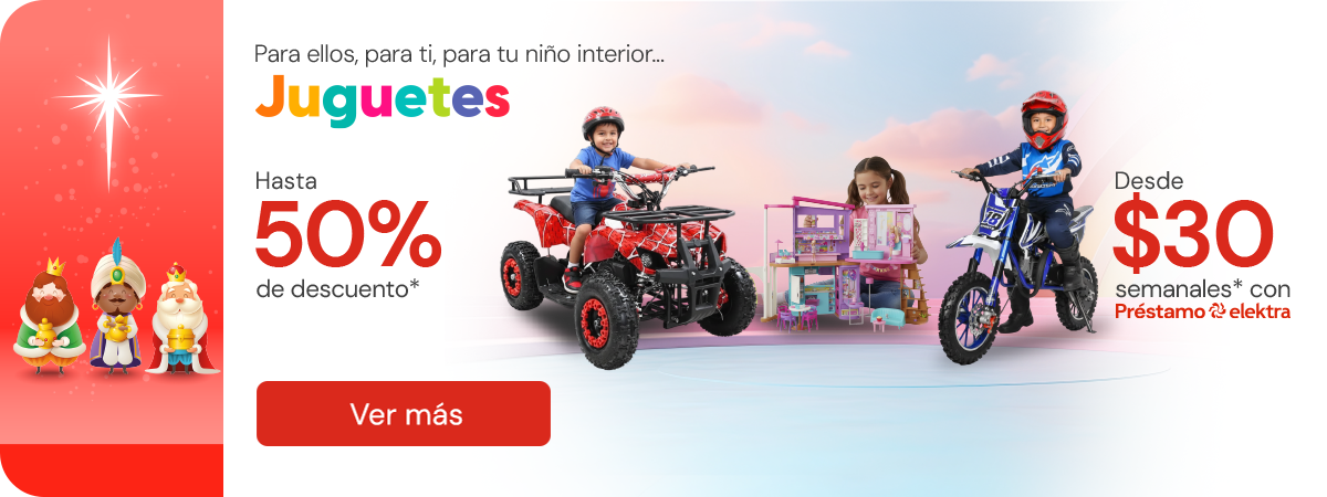 Juguetes Hasta 50% desde $30 semanales 