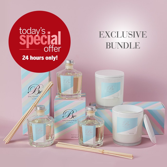 Today's Special Offer Be Enlightened Triple Scented 5 Piece Candle & Diffuser Set