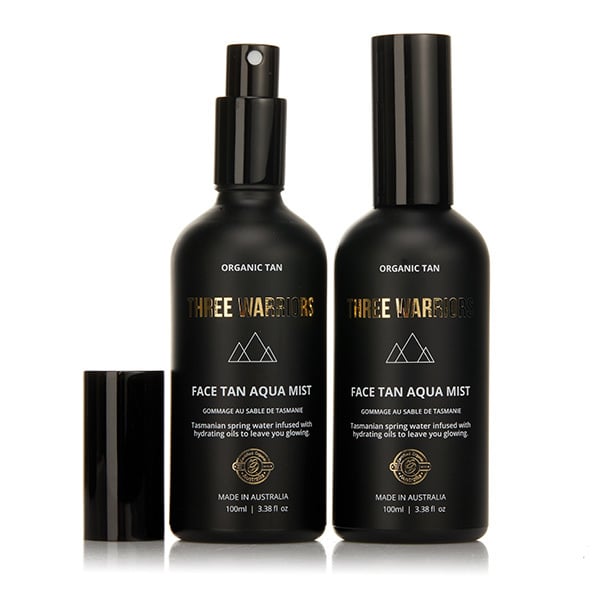 THREE WARRIORS Radiance Boosting Natural Face Tan Mist Duo