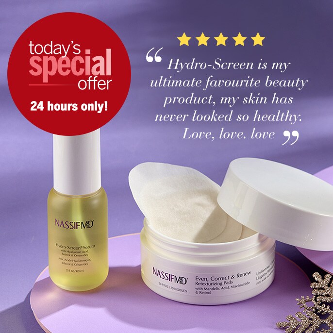 Today's Special Offer Dr Nassif Hydro Screen and Even Correct Pads Duo