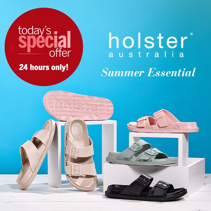 Today's Special Offer Holster Soleseeker Double Buckle Slide Sandal