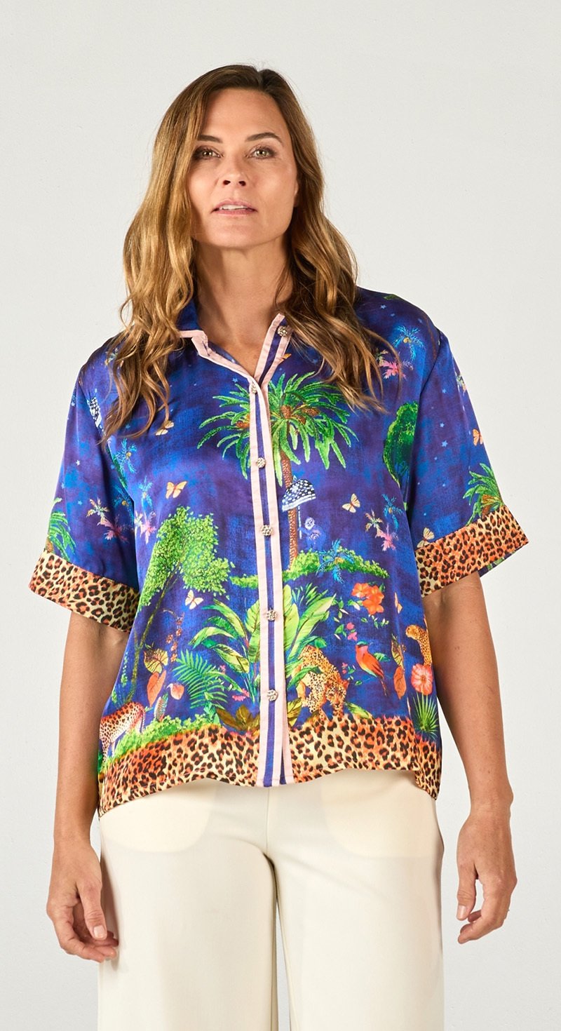 Rubyyaya Mataram Satin Shirt