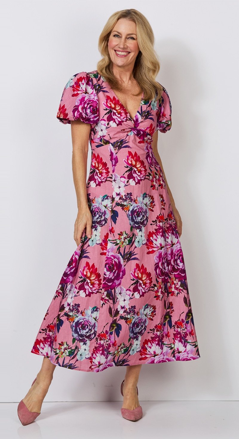 Kachel Penelope Linen Cotton Dress