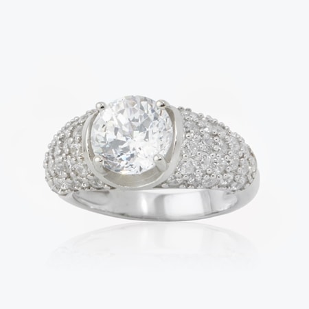 Diamonesque 4.5ct tw Statement Ring Sterling Silver