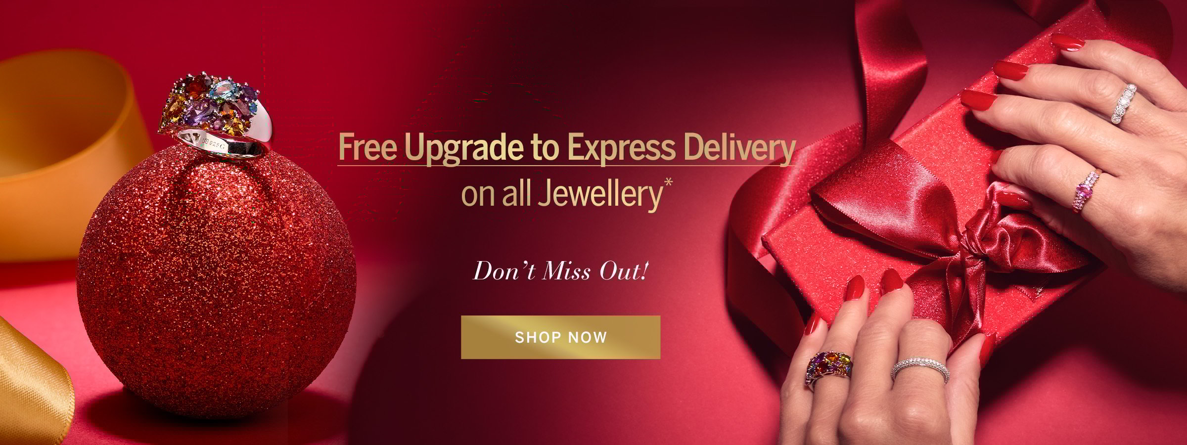 Free Upgrade to Express Delivery on Jewellery
