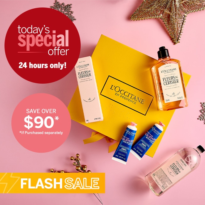 Today's Special Offer L'Occitane 3 Piece Gifting Collection with Solidarity Hand Cream Duo