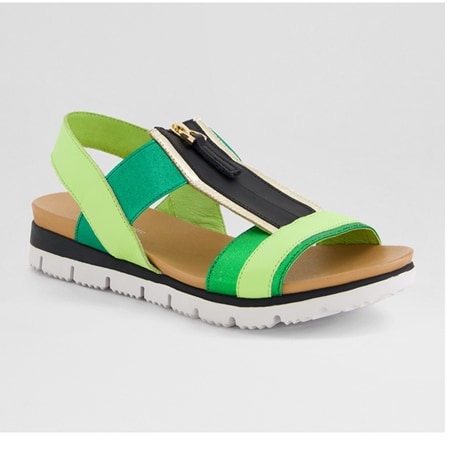 Django & Juliette Lemper Sandal with Front Zip
