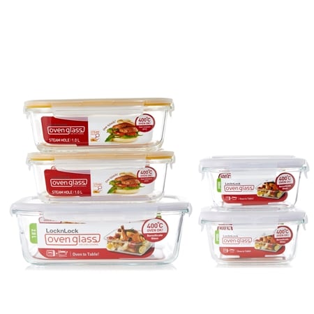 LocknLock Glass 5 Piece Set