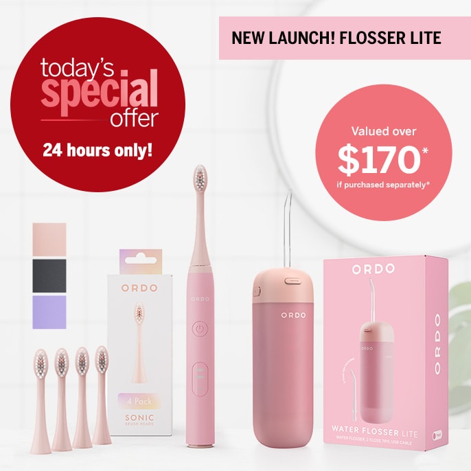 Today's Special Offer Ordo Oral Care NEW Flosser Lite & Sonic Lite Super Bundle