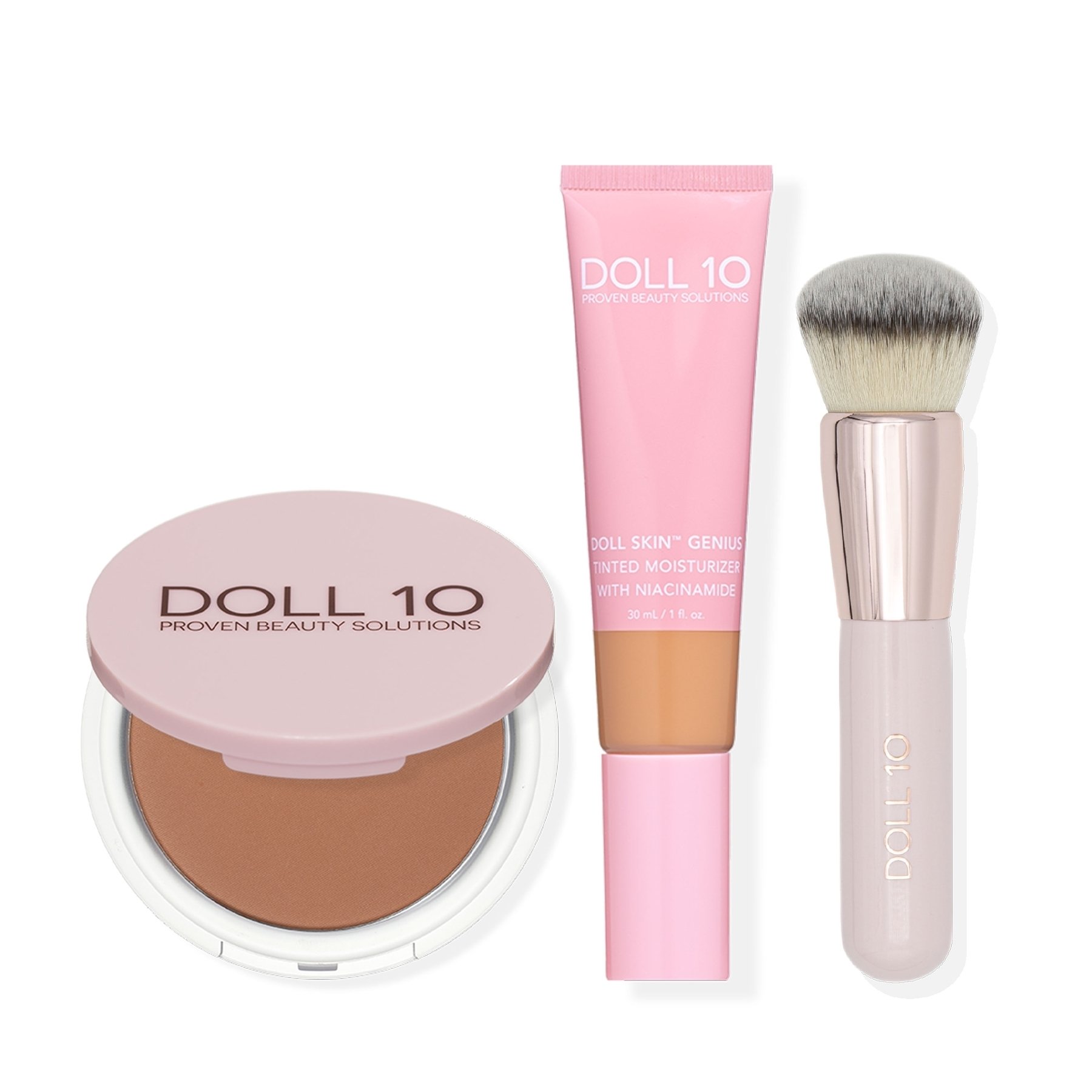 Doll 10 Skin Genius Tinted Moisturiser & Powder 3Pc Filtered Effect
