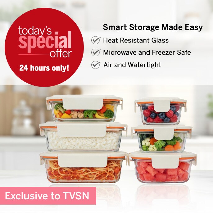 Today's Special Offer Lock n Lock Cube Glass 6 Piece Set