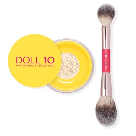 Doll 10 Doll Skin Yellow Brightening Powder w/ Brush