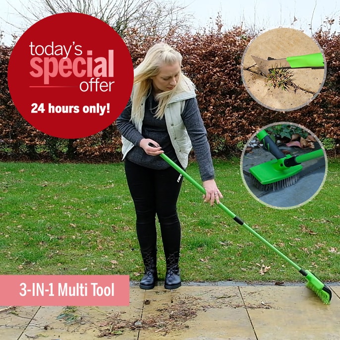 Today's Special Offer 3-in-1 Rake Broom Garden Tidy Up Tool