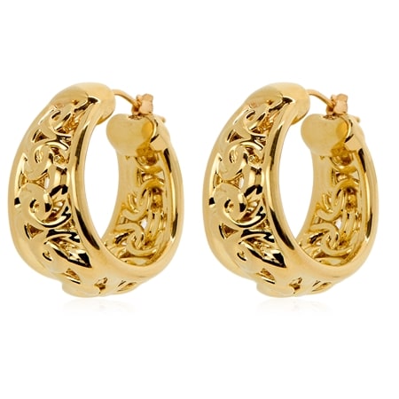 Oro Nuovo 14ct Yellow Gold Byzantine Earrings
