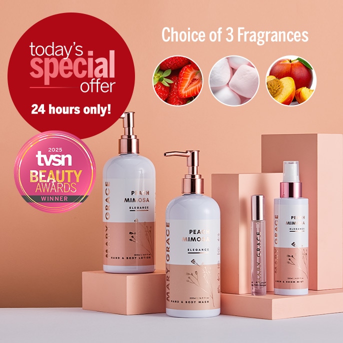 Today's Special Offer Mary Grace 4 Piece Wash, Lotion, Room Spray & EDP Collection