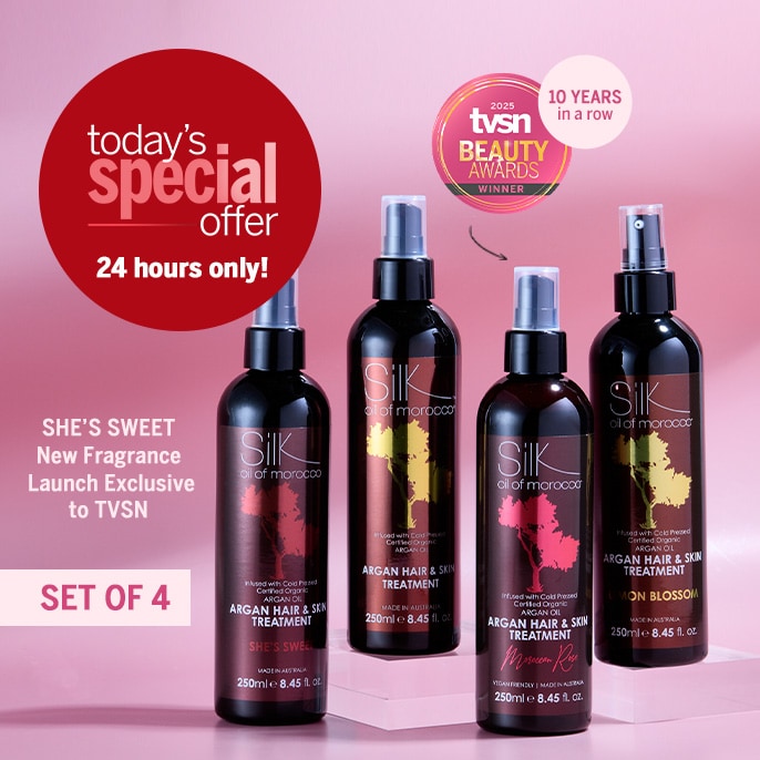 Today's Special Offer Oil of Morocco Hair & Skin Treatment Luxury Foursome