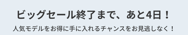 ビッグセールあと4日