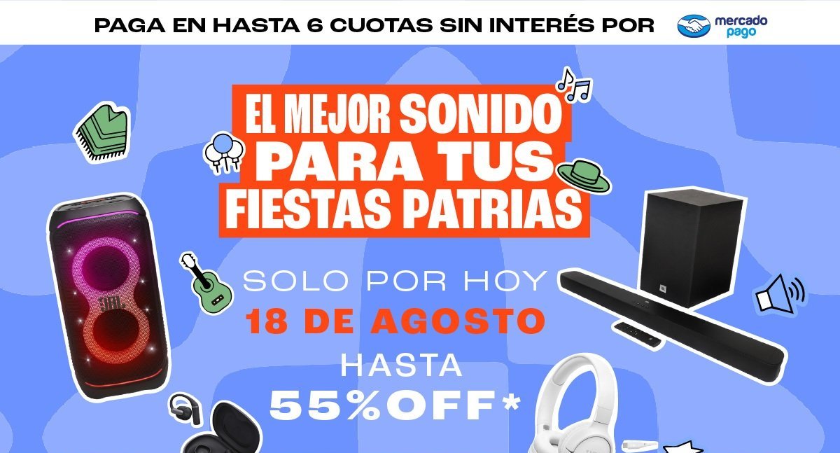 SOLO POR HOY 18 DE AGOSTO - FIESTAS PATRIAS
