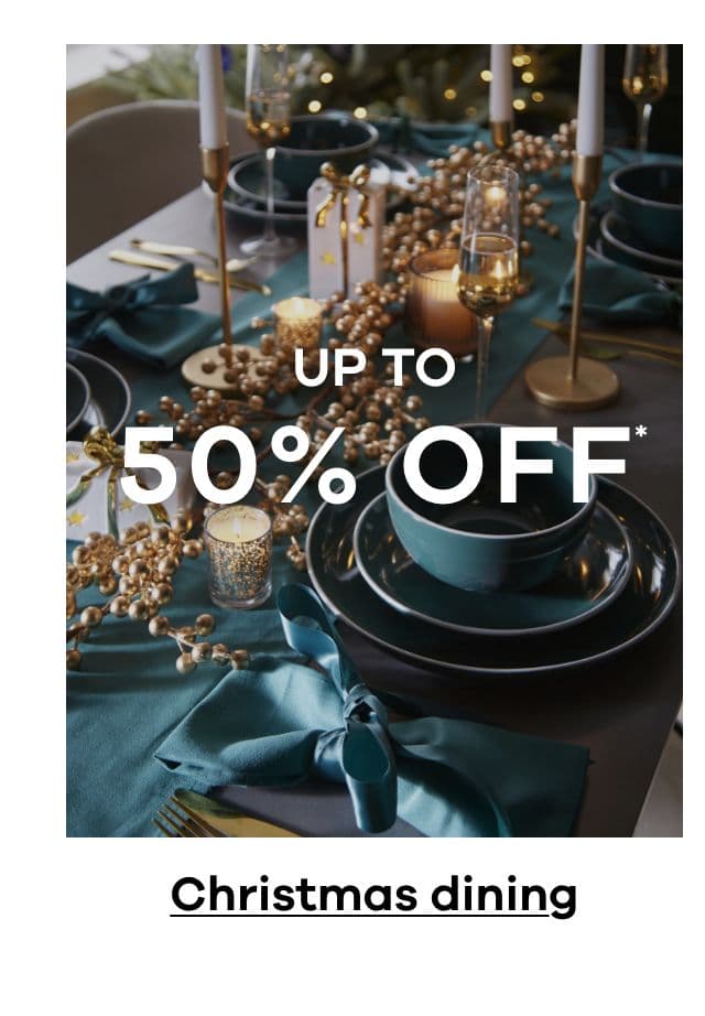 Up to 50% Off Christmas dining