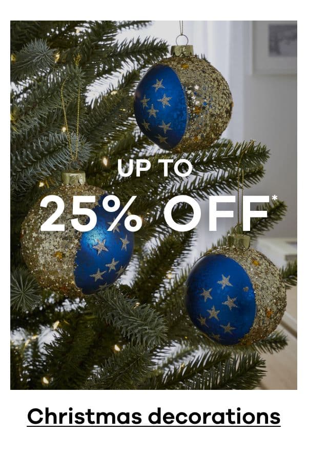 Up to 25% Off Christmas decorations