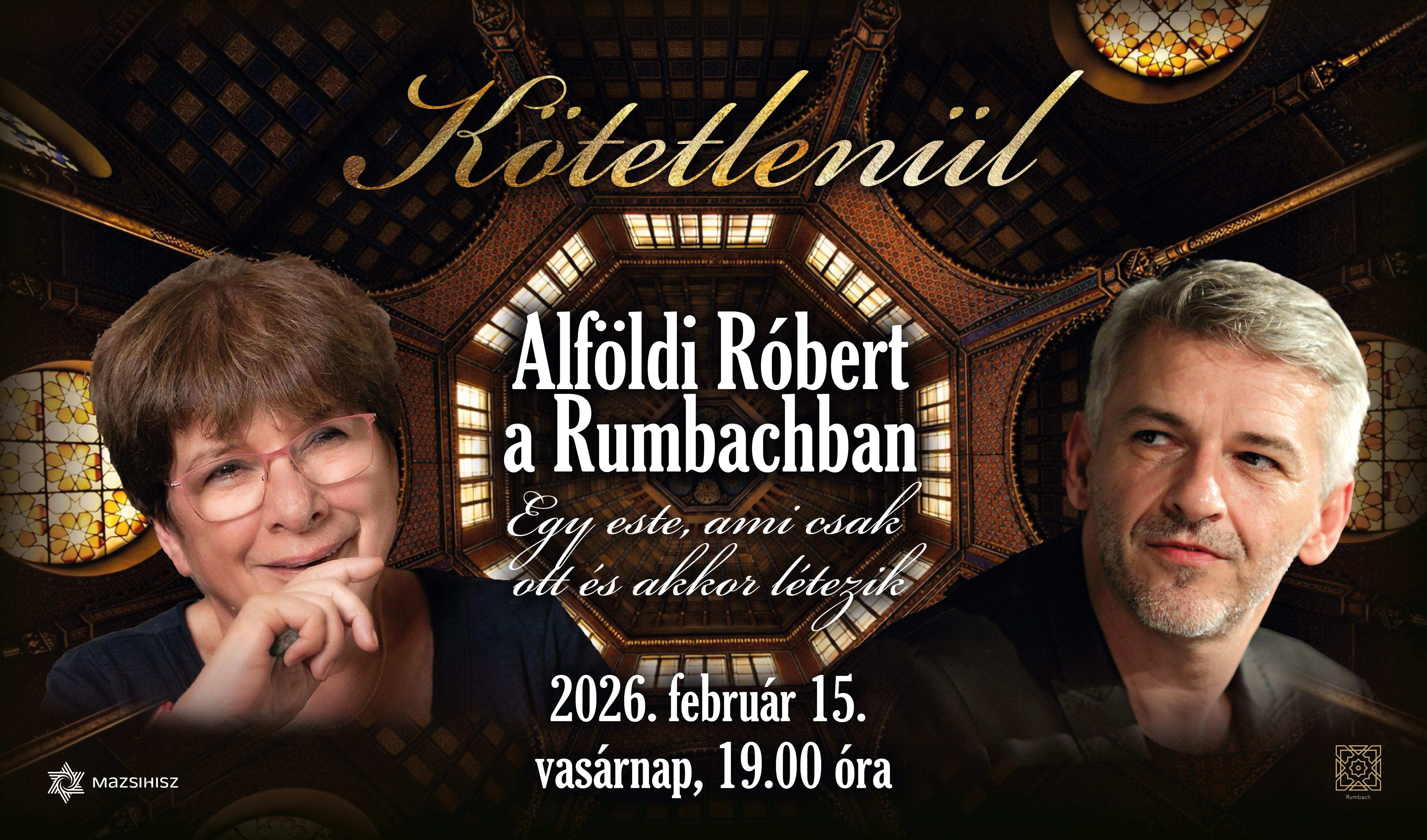 Kötetlenül: Alföldi Róbert a Rumbachban