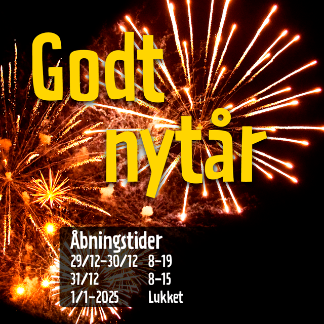 Godt nytår - åbningstider