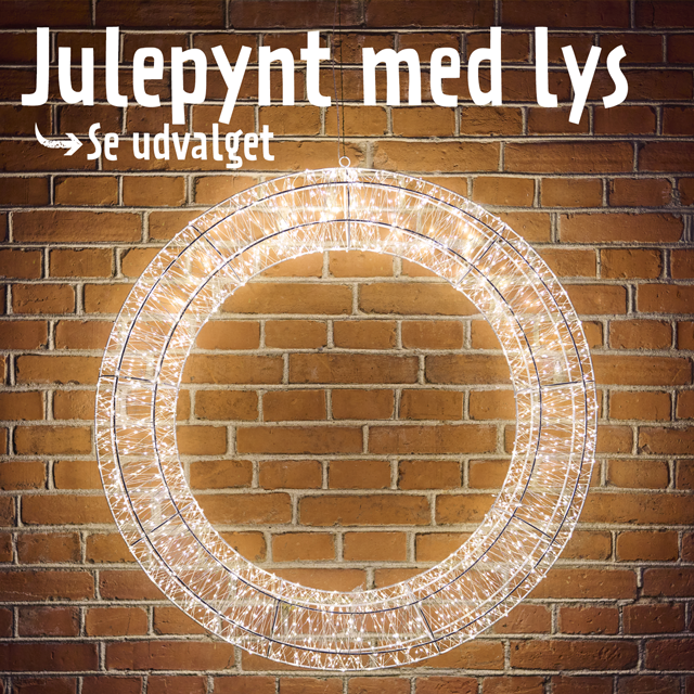 Julepynt med lys - se udvalget