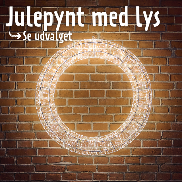 Julepynt med lys - se udvalget