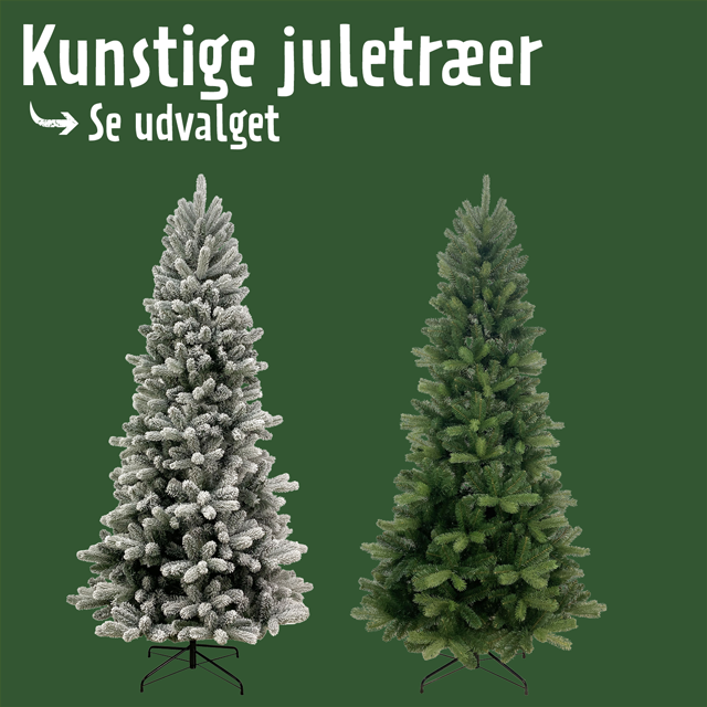 Kunstige juletræer - se udvalget