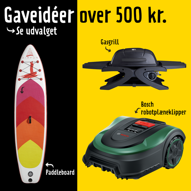 Gaveidéer over 500 kr.